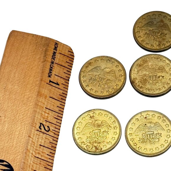 Tokens Metal Lot 18 No Cash Value Exonumia Amusement Car Wash - Picture 12 of 12